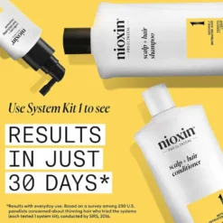 Nioxin System 1 Scalp + Hair Thickening Conditioner for Natural Hair with Light Thinning 1L