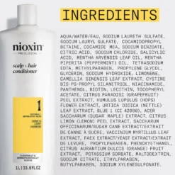 Nioxin System 1 Scalp + Hair Thickening Conditioner for Natural Hair with Light Thinning 1L