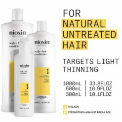 Nioxin System 1 Scalp + Hair Thickening Conditioner for Natural Hair with Light Thinning 1L