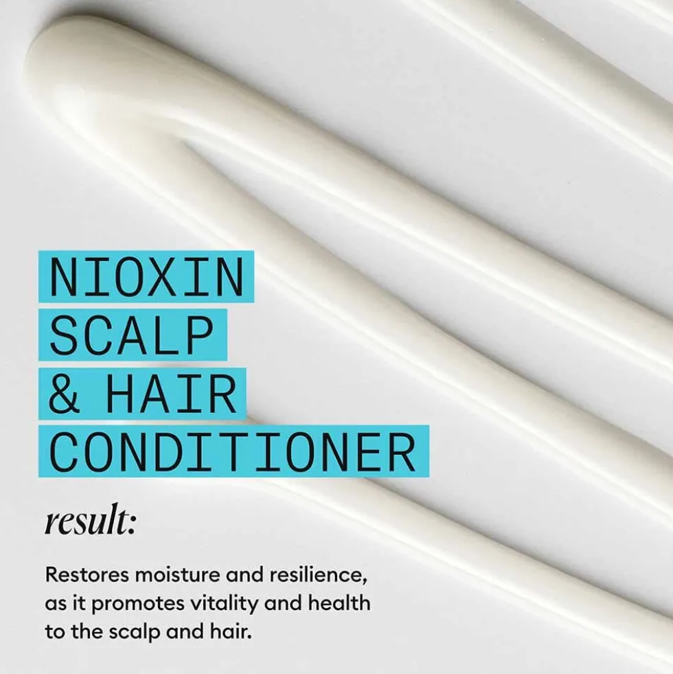 Nioxin System 3 Scalp + Hair Thickening Conditioner for Coloured, Dry and Damaged Hair with Light Thinning 1L