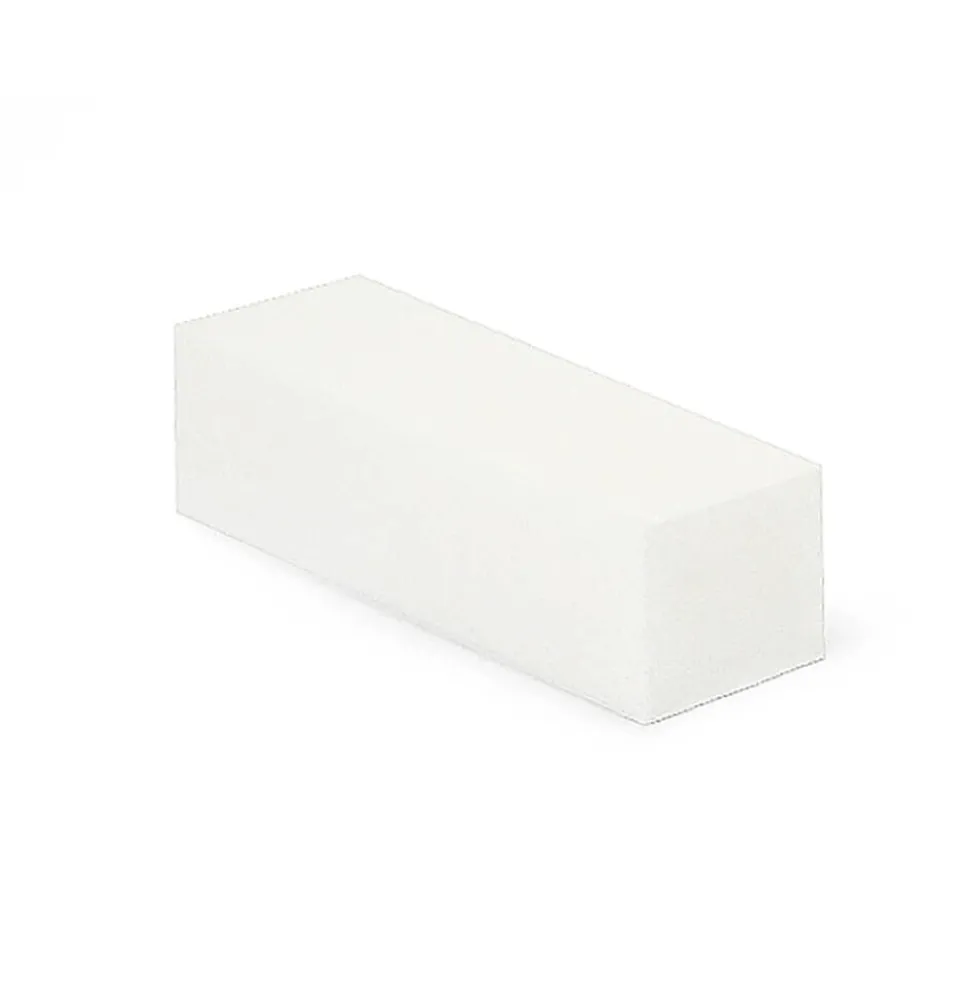 N.I. White 4-Sided Nail Sanding Block, 120 Grit, Single