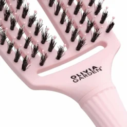 Olivia Garden Care Ionic Fingerbrush Hair Brush - Pastel Pink