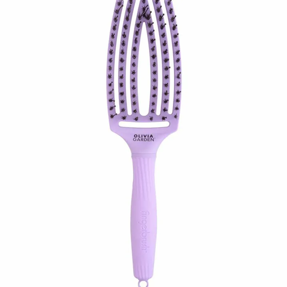 Olivia Garden Care Ionic Fingerbrush Hair Brush - Lavender
