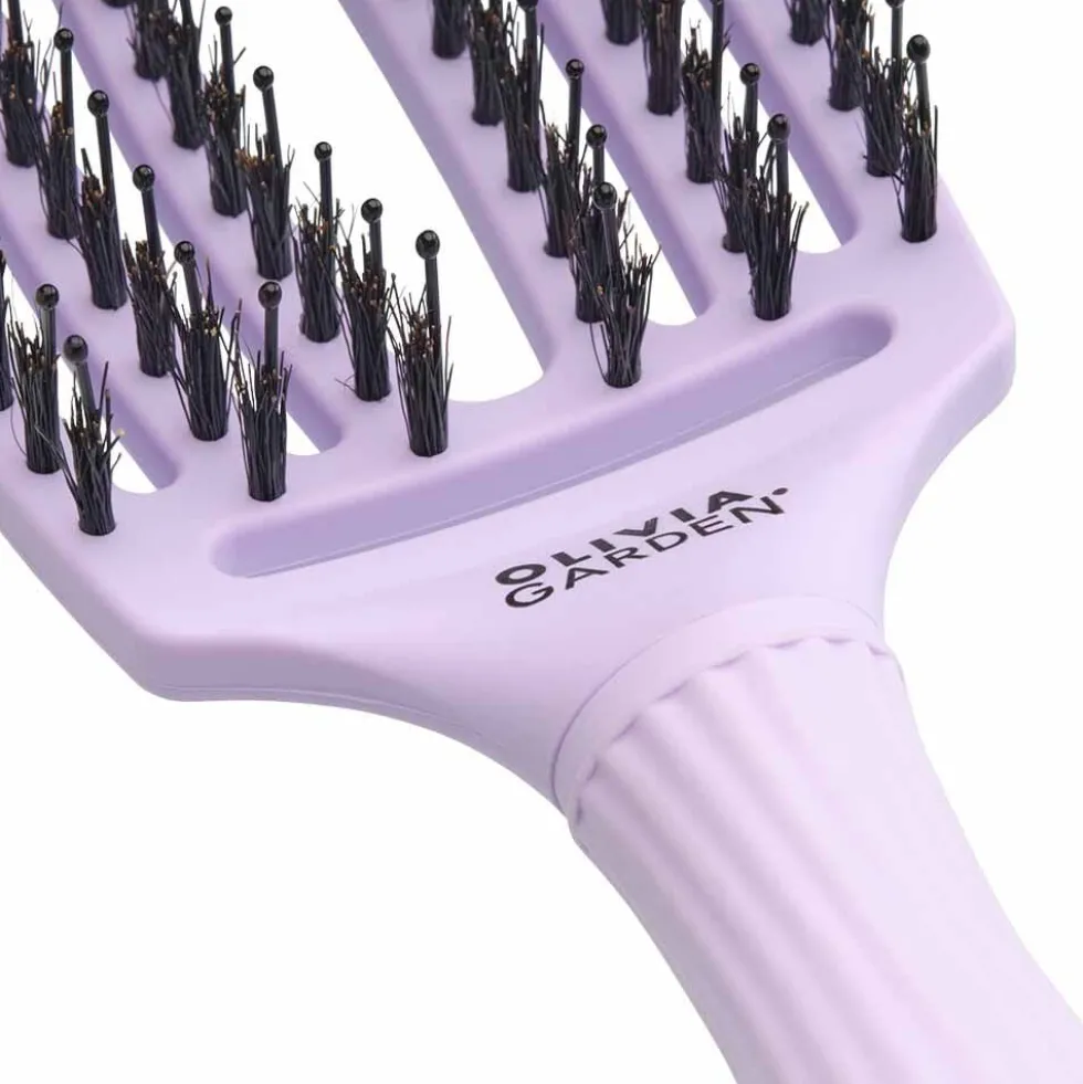 Olivia Garden Care Ionic Fingerbrush Hair Brush - Lavender