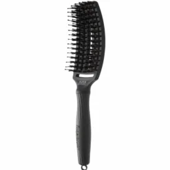 Olivia Garden Care Ionic Fingerbrush Hair Brush - Medium Black