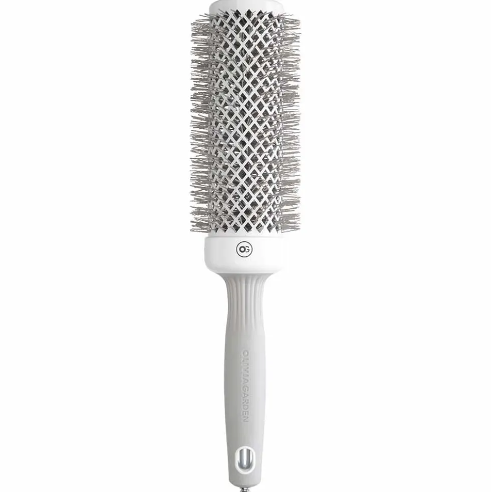 Olivia Garden Expert Blowout Round Hair Brush Speed White & Grey 45mm