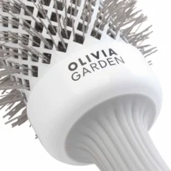 Olivia Garden Expert Blowout Round Hair Brush Speed White & Grey 45mm