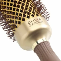 Olivia Garden Expert Blowout Round Hair Brush Speed Gold & Brown 45mm