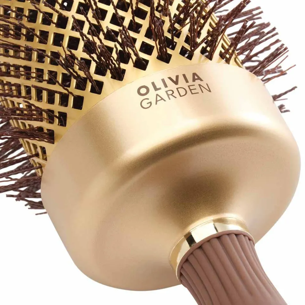 Olivia Garden Expert Blowout Round Hair Brush Speed Gold & Brown 65mm