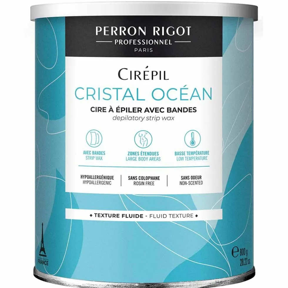 Perron Rigot Cirépil Cristal Océan Strip Pot Wax 800g