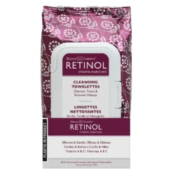 Retinol Cleansing Towelettes, Pack of 60