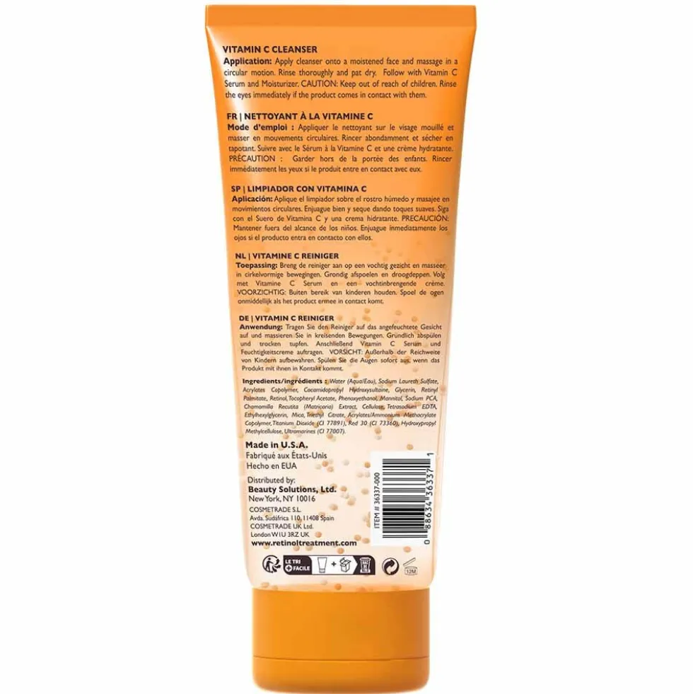 Retinol +Vitamin C Daily Cleanser 120ml