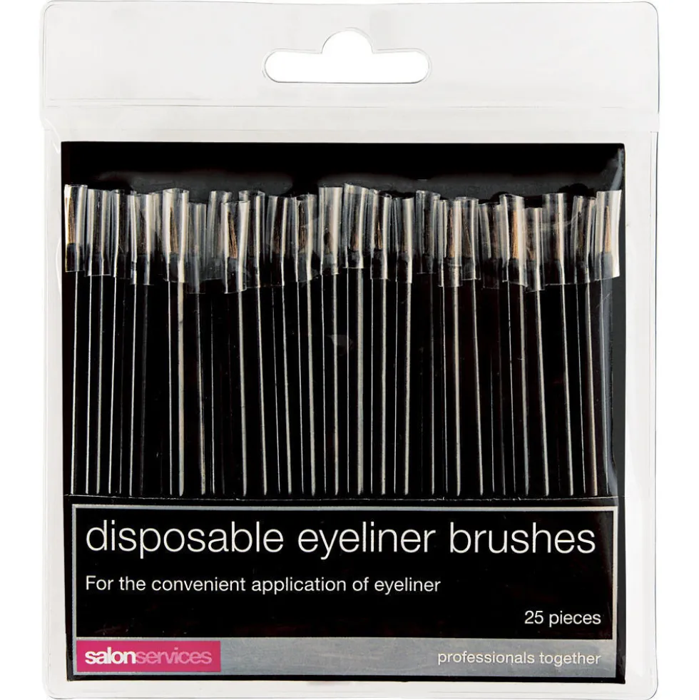 Salon Services Disposable Eyeliner Brushes Pack of 25