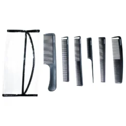 Salon Services Six Piece Comb Set Pink