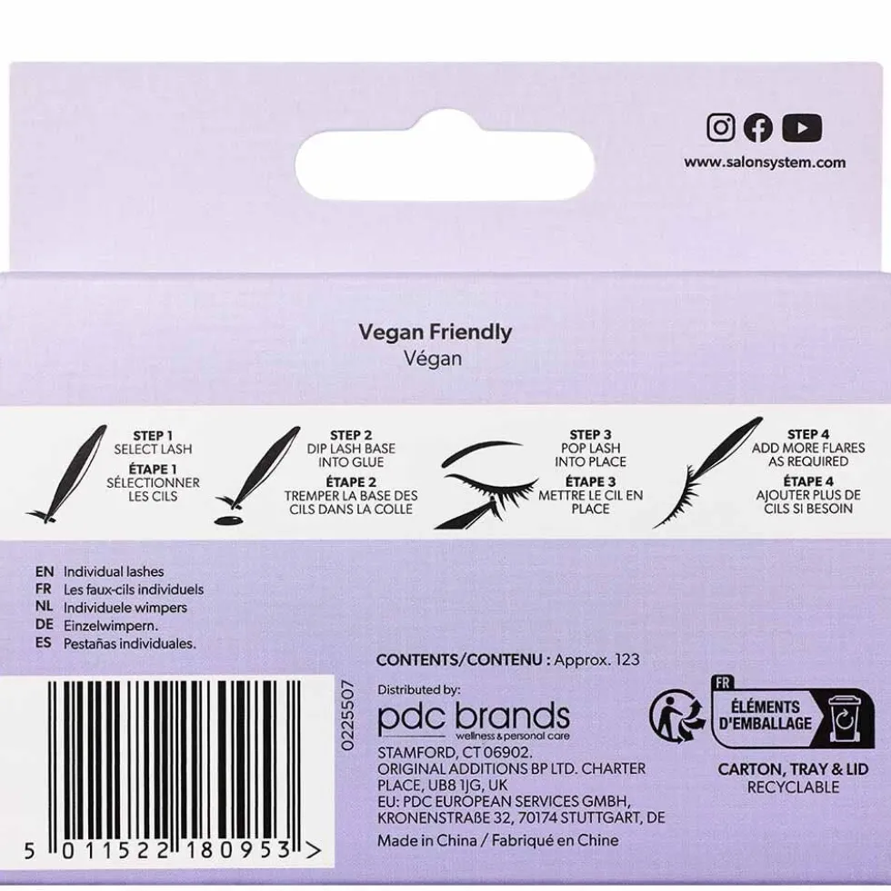 Salon System Individual Lash Luxe Light Short 10mm
