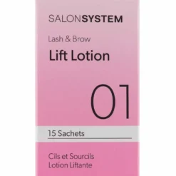 Salon System Lash & Brow Lift Lotion Step 1 Sachets, Pack of 15