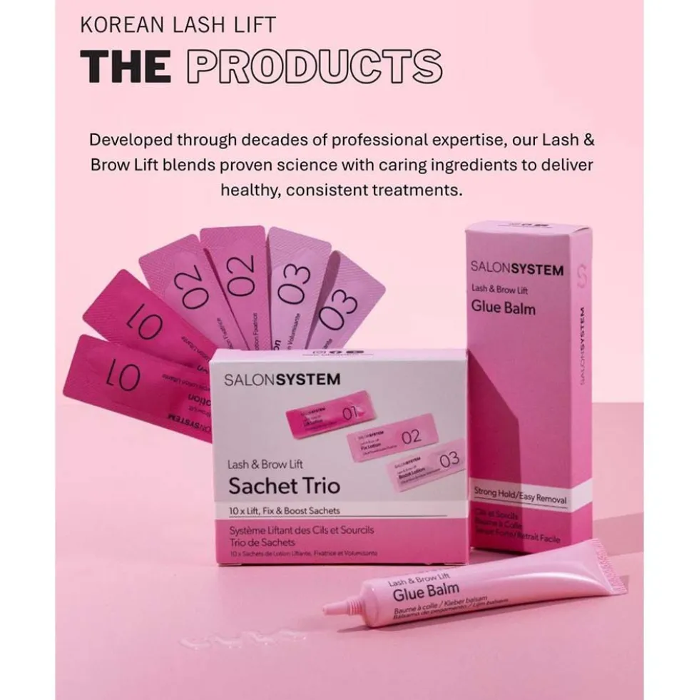 Salon System Lash & Brow Lift System Sachet Trio 19g