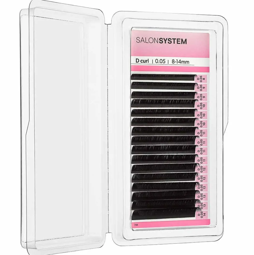Salon System Lash Extensions Russian Volume D-Curl 0.05 8-14mm