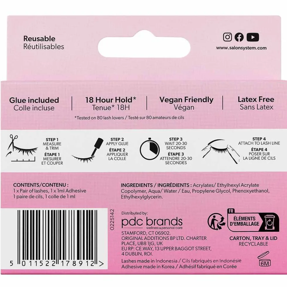 Salon System Strip Lash 011 3/4 Length