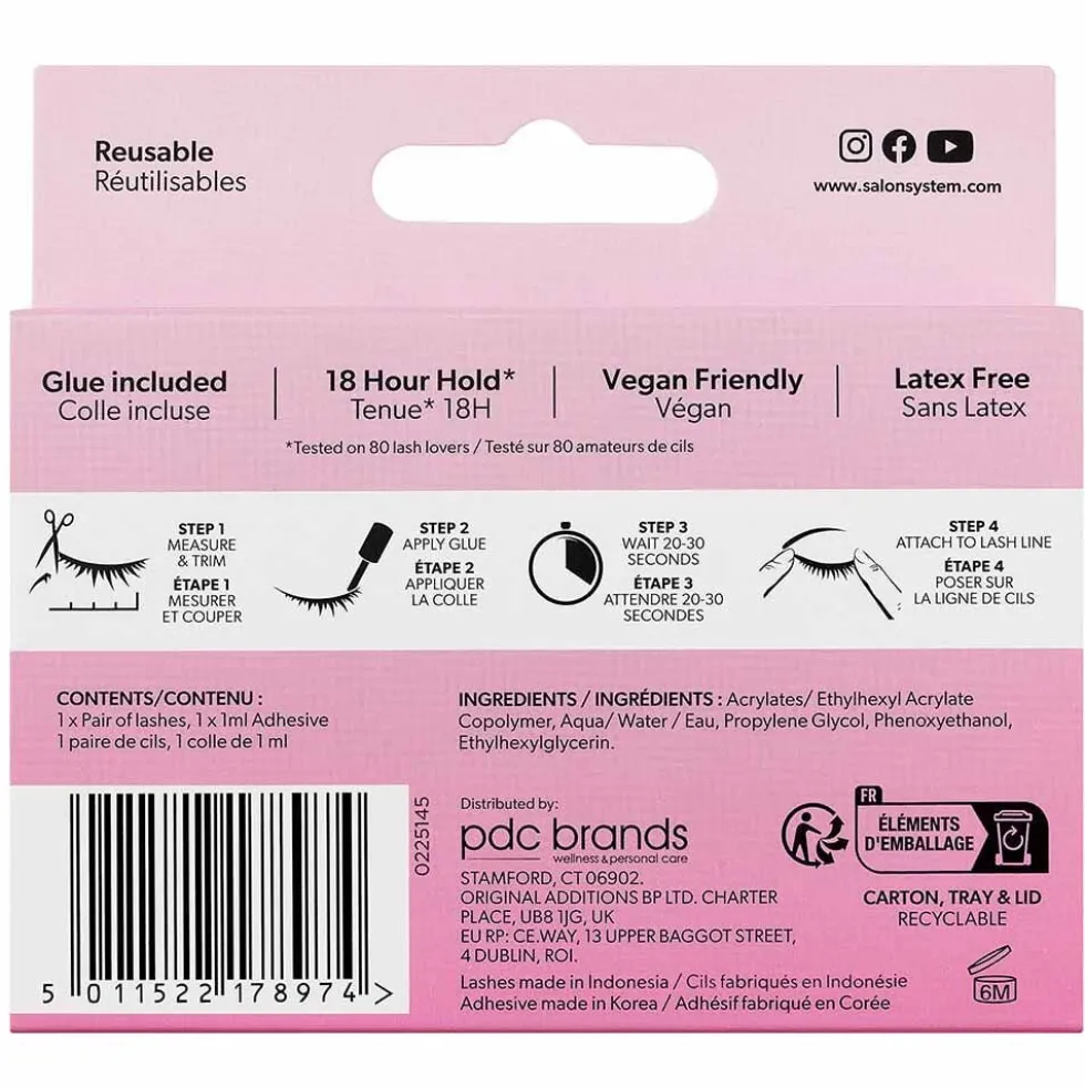 Salon System Strip Lash 099 3/4 Length