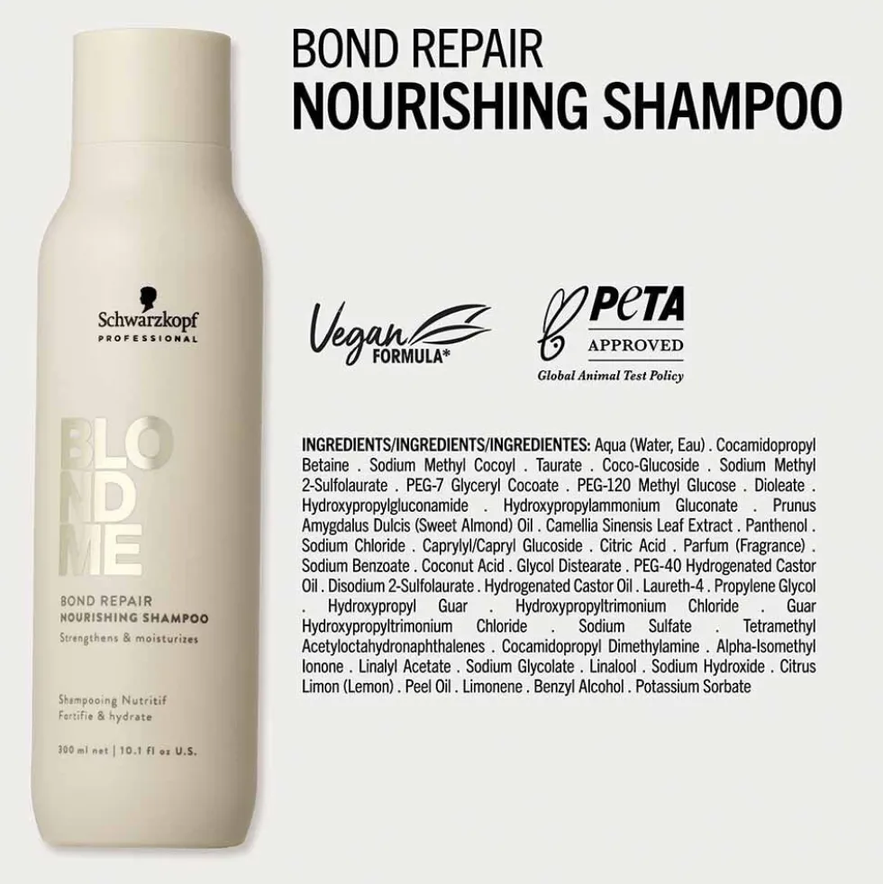Schwarzkopf Professional BlondMe Bond Repair Nourishing Shampoo 300ml