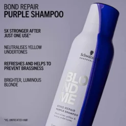 Schwarzkopf Professional BlondMe Bond Repair Purple Shampoo 300ml