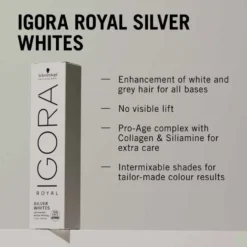Schwarzkopf Professional Igora Royal Silver Whites Permanent Hair Colour - Silver 60ml