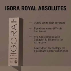 Schwarzkopf Professional Igora Royal Absolutes Permanent Hair Colour - 6-60 Dark Blonde Chocolate Natural 60ml