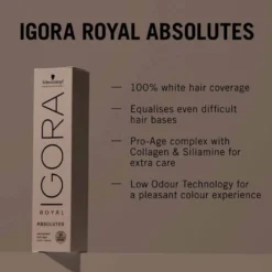 Schwarzkopf Professional Igora Royal Absolutes Permanent Hair Colour - 6-60 Dark Blonde Chocolate Natural 60ml