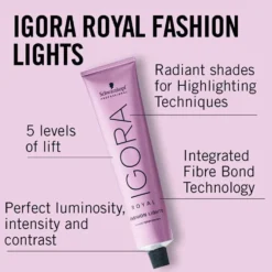 Schwarzkopf Professional Igora Fashion Lights Permanent Hair Colour - Red Violet L-89 60ml
