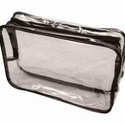 SIBEL Cosmetic Bag PVC Black Transparent