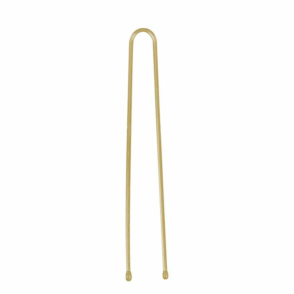 Sibel Metal Straight Bobby Pins 60mm, Blonde, Pack of 50
