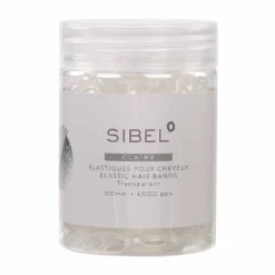 Sibel Micro-Braid Hair Ties 20mm Clear, Pack of 500