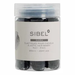Sibel Micro-Braid Hair Ties 20mm Black, Pack of 500