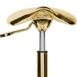 Sibel Rollercoaster Eccentric Stool, Gold