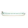 Sibel Vented Perm Rods Green/White, 6mm, Pack of 12
