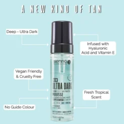 Sienna X Deep Ultra Dark Clear Self Tan Water Mousse 200ml