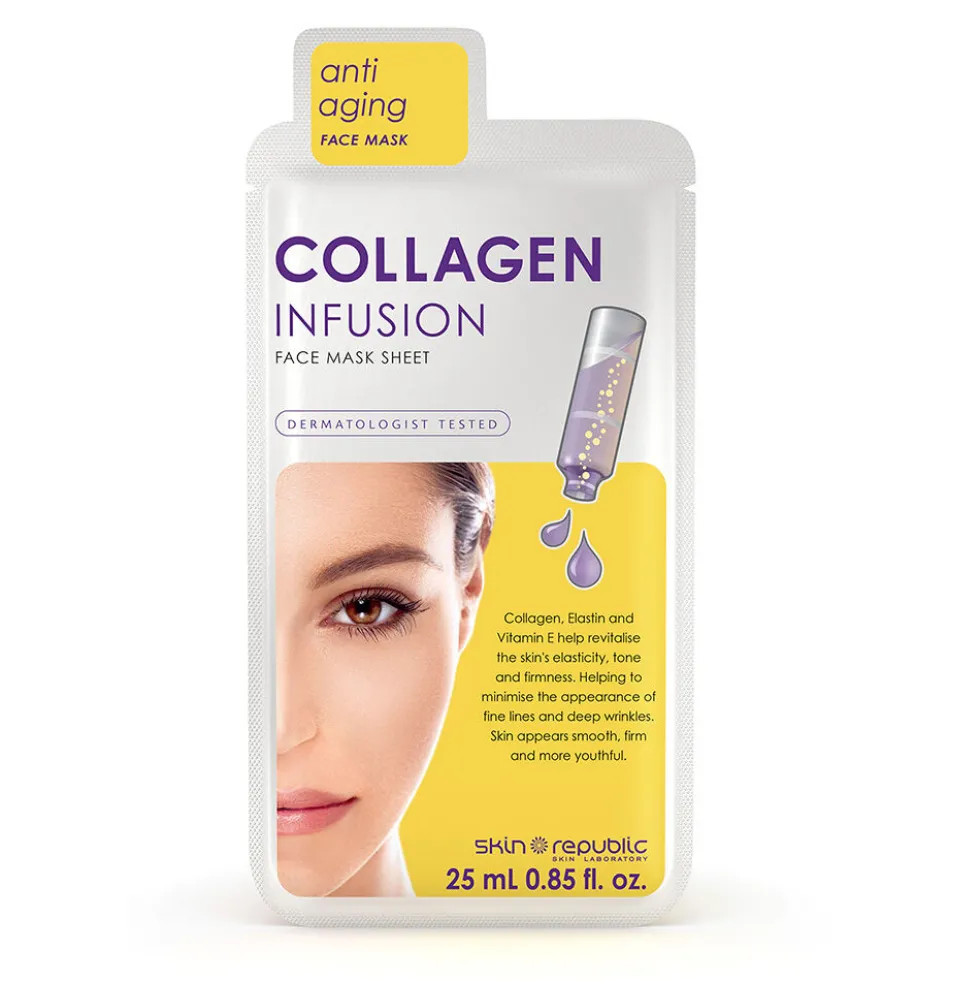 Skin Republic Collagen Infused Face Sheet Mask