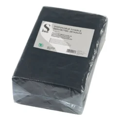 S-PRO Disposable Towels, Black, Pack of 50
