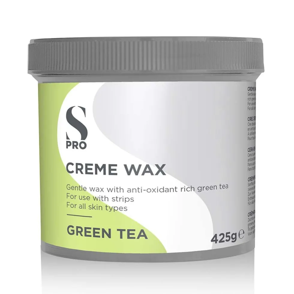 S-PRO Green Tea Creme Wax Pot, 425g