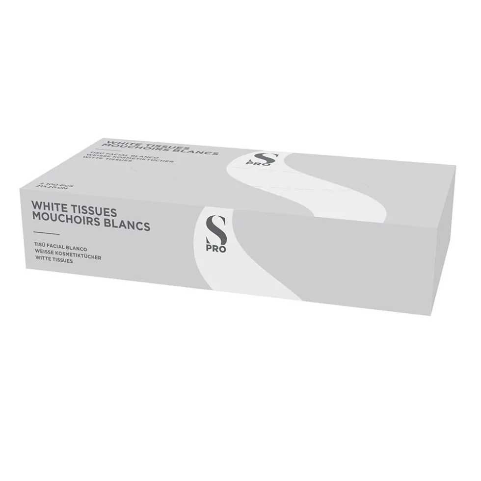 S-PRO 2-Ply Facial Tissues, Pack of 100