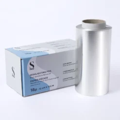 S-PRO Premium Silver Aluminium Highlighting Foil Roll, 18 microns, 12cm x 100m