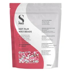 S-PRO Strawberries and Cream Stripless Hot Film Wax Beads Bag, 700g