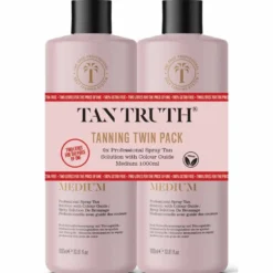 Tan Truth Tanning The Professional Medium Spray Tan Solution, Twin Pack 2L