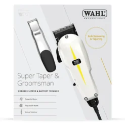 WAHL Super Taper Clipper & Groomsman Trimmer Combo Pack