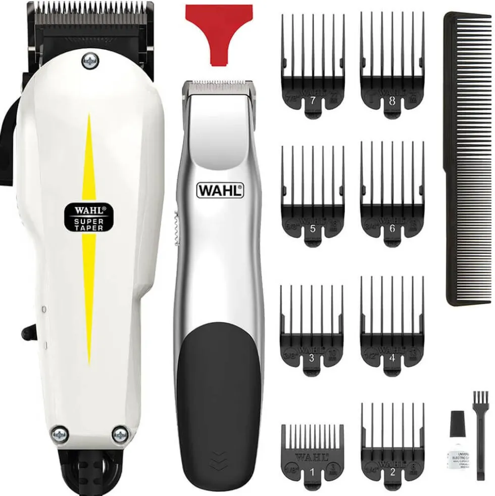 WAHL Super Taper Clipper & Groomsman Trimmer Combo Pack