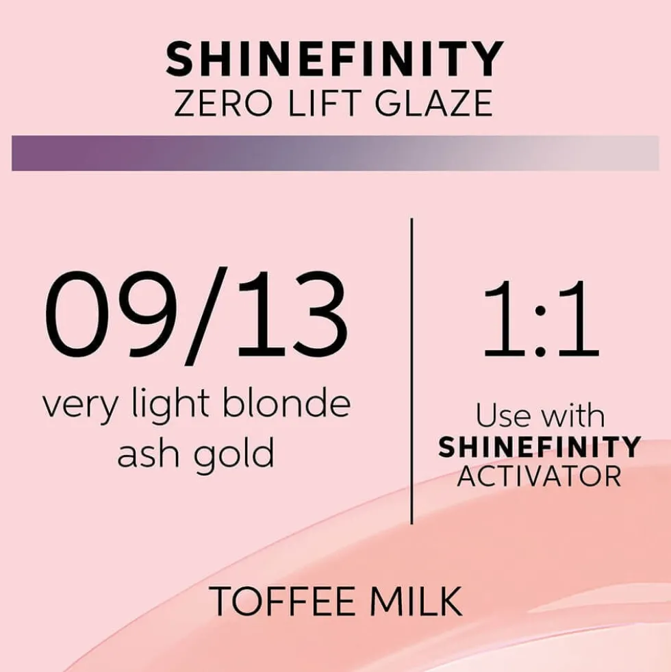 Wella Professionals Shinefinity Zero Lift Glaze - 09/13 Cool Toffee Milk 60ml