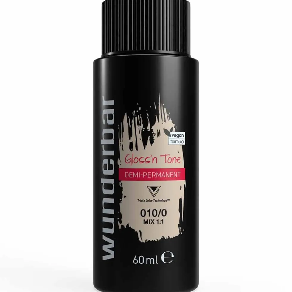 Wunderbar Gloss'n Tone Demi-Permanent Colour Liquid 010/18 Extra Light Blond Ash Pearl 60ml