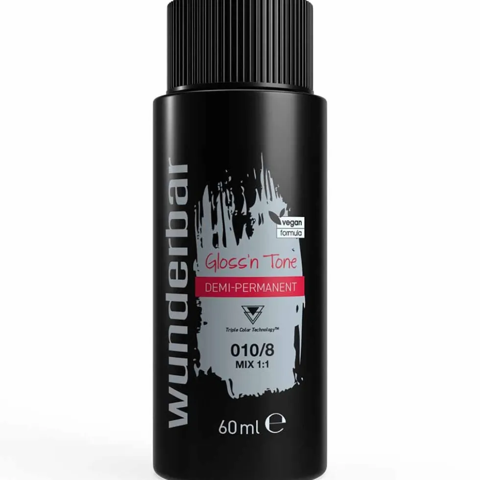 Wunderbar Gloss'n Tone Demi-Permanent Colour Liquid 010/18 Extra Light Blond Ash Pearl 60ml