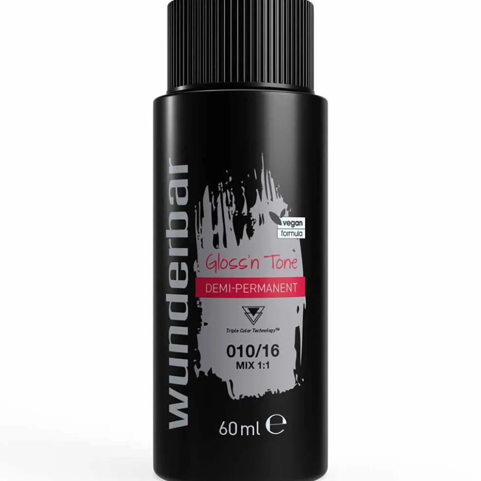 Wunderbar Gloss'n Tone Demi-Permanent Colour Liquid 010/18 Extra Light Blond Ash Pearl 60ml
